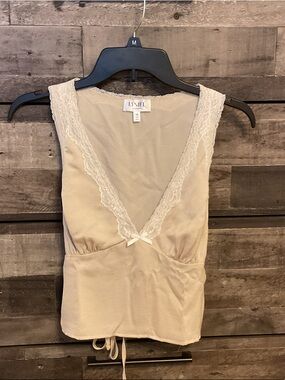 Lyniel Cream Lace V-Neck Camisole